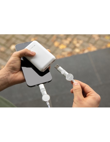 Cavo di ricarica veloce 60W Oakland 6in1, 1,2m rplastica RCS Cavo di ricarica veloce 60W Oakland 6in1, 1,2m rplastica RCS